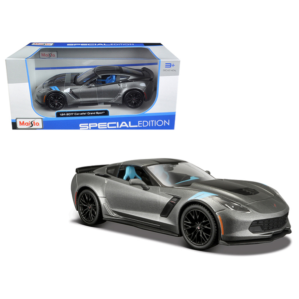 Maisto 2017 Chevrolet Corvette Grand Sport Gray 1/24 Scale