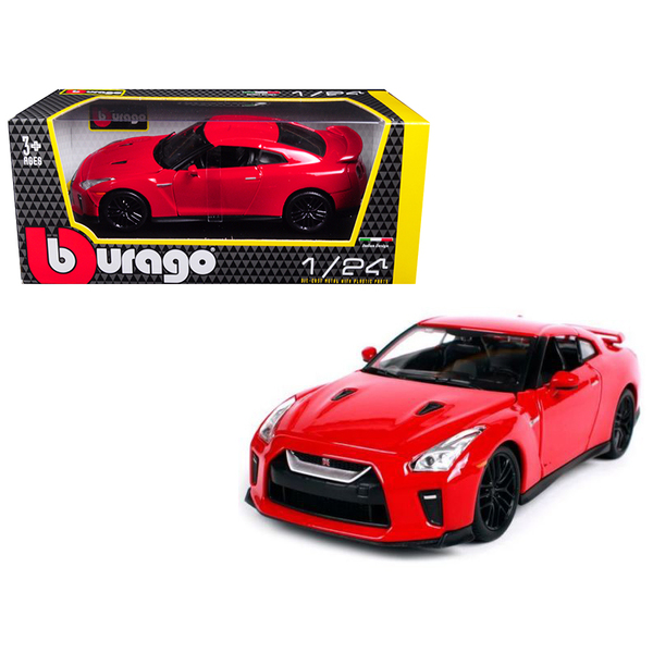 Bburago Red Nissan GT-R R35 1/24 Scale Diecast Car