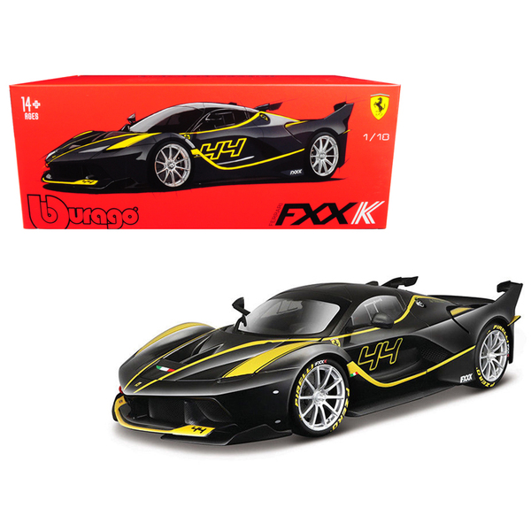 Bburago Ferrari FXX-K #44 Black/Yellow Stripes 1/18 Scale