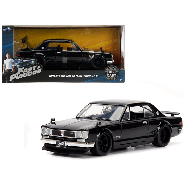 Jada Brian's 2000 Nissan Skyline RHD 1:24 Black F&F
