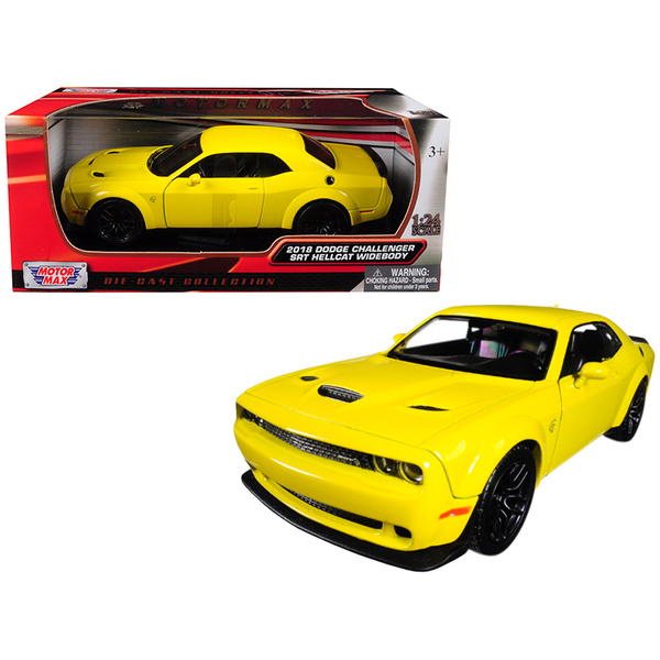 Motormax 2018 Dodge Challenger SRT Hellcat 1/24 Yellow
