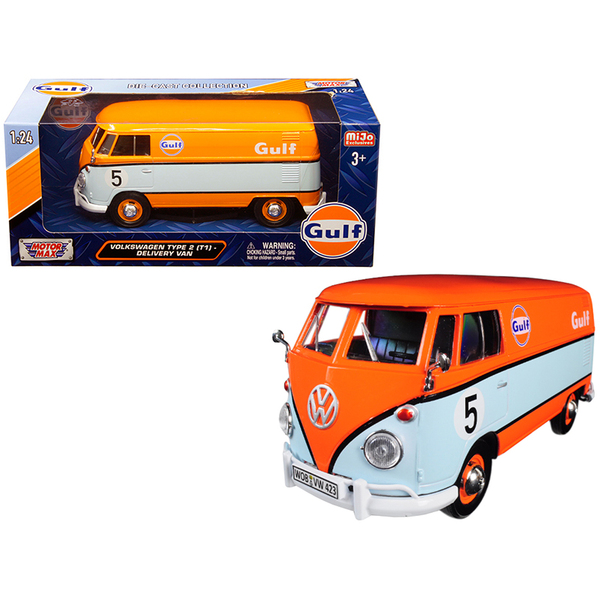Motormax VW Type 2 (T1) Delivery Van Gulf 1:24 Diecast