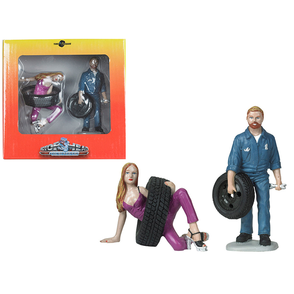 Motorhead Miniatures Val & Gary Tire Brigade 1/18 Scale Figurines