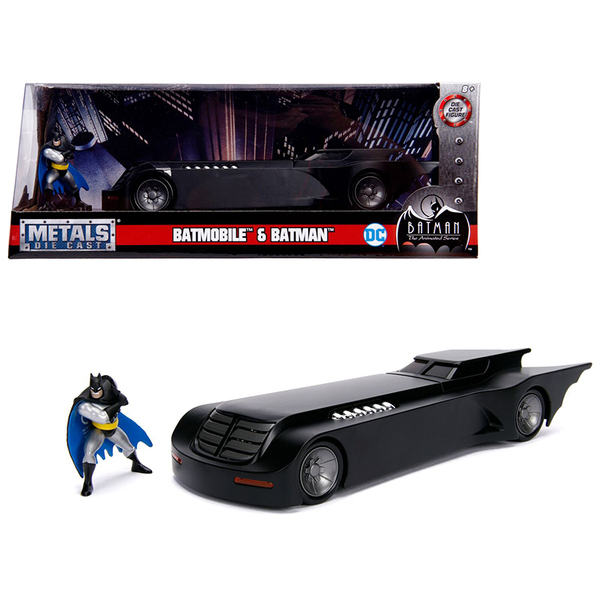 Jada Animated Series Batmobile 1/24 Scale Car w/ Batman Figure