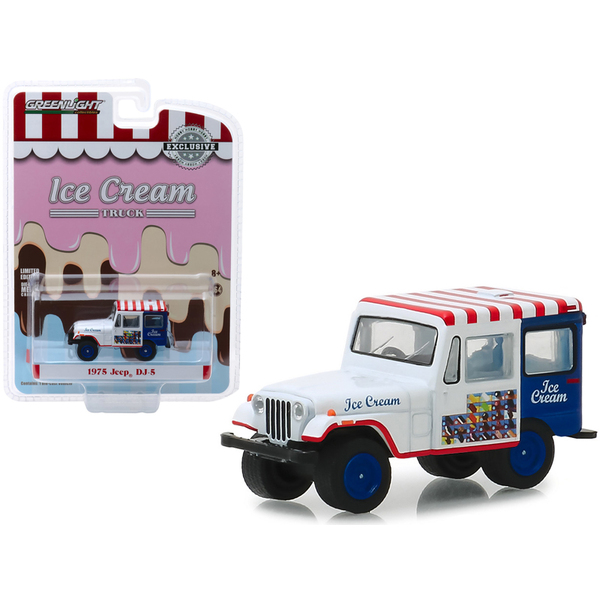 Greenlight 1975 Jeep DJ-5 Ice Cream Truck 1/64 Scale Diecast