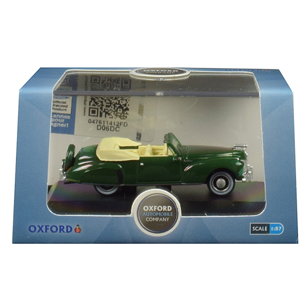 Oxford Diecast 1941 Lincoln Continental Convertible, Spode Green