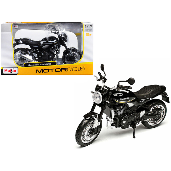 Maisto Kawasaki Z900RS Motorcycle - Black, 1/12 Scale