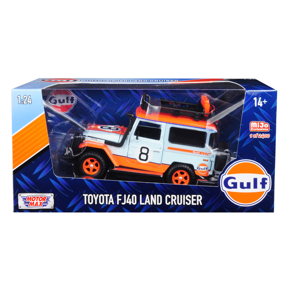 Motormax Toyota FJ40 Land Cruiser "Gulf Oil" White 1/24