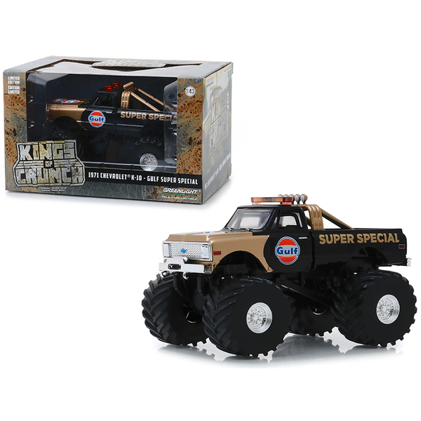 Greenlight 1971 Chevrolet K-10 Monster Truck Black & Gold