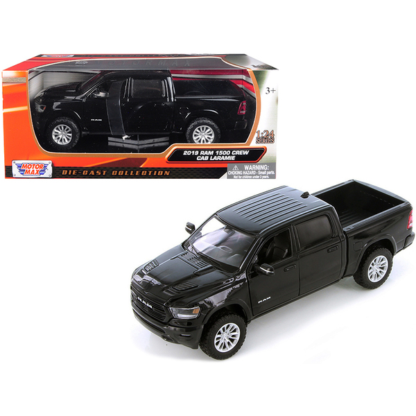 Motormax 2019 RAM 1500 Laramie Black 1/24 Scale Diecast Truck