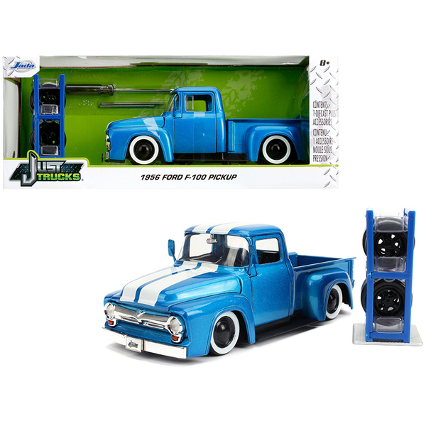 Jada 1956 Ford F-100 Pickup Truck Diecast - 1/24 Scale - Blue