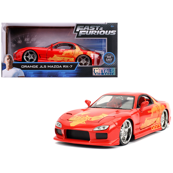 Jada Mazda RX-7 Orange Julius 1/24 Diecast Model Car