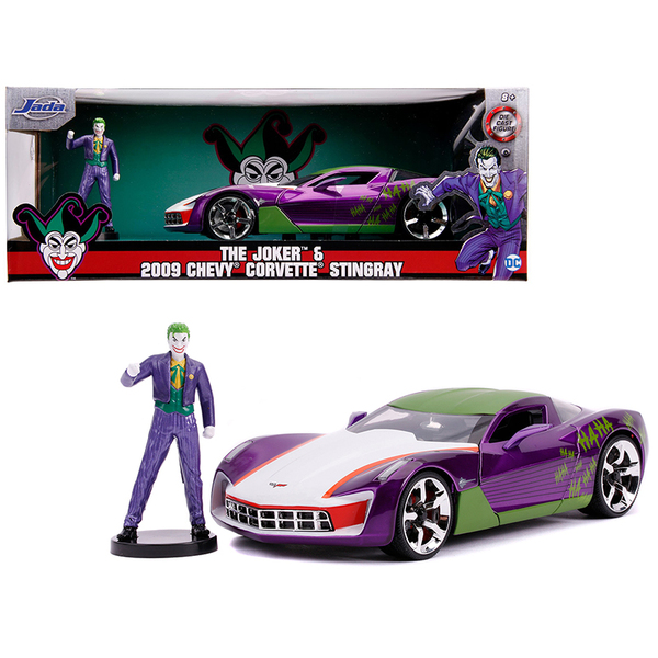 Jada DC Comics Joker Corvette Stingray 1:24 Scale