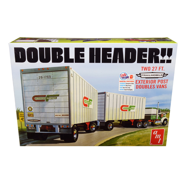 Amt Trailmobile Double Header Tandem Van Trailers 1/25 Scale