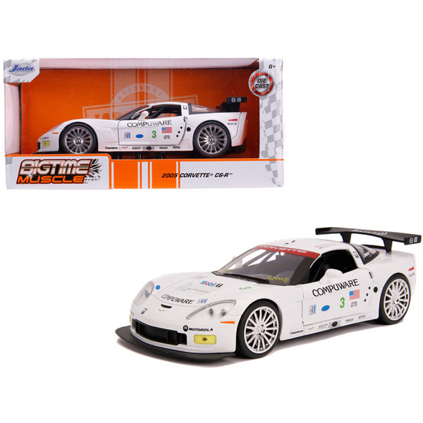 Jada 2005 Chevy Corvette C6-R #3 1/24 Diecast Race Car