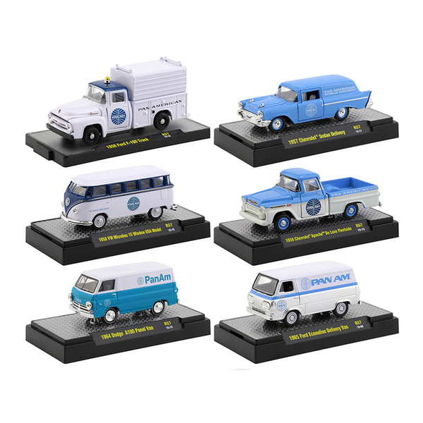 M2 Machines Pan Am Auto Trucks 1/64 Scale Set