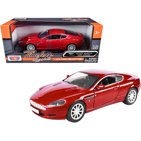 Motormax Aston Martin DB9 Coupe Red 7.5in Diecast Model
