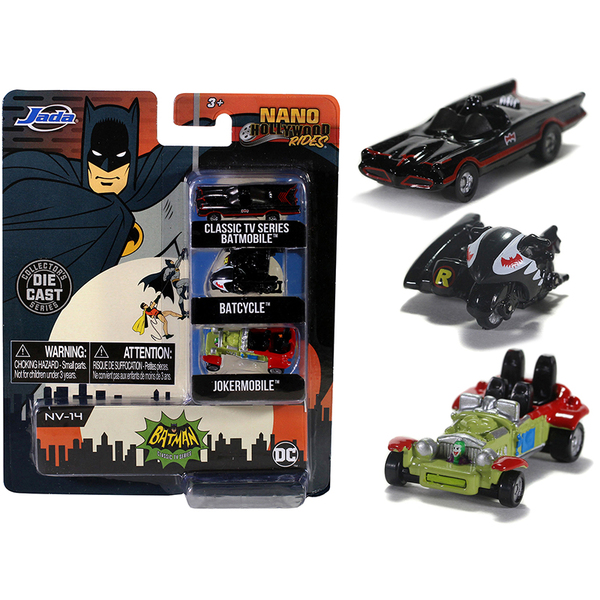 Jada Batman Classic TV Series Nano Diecast Set