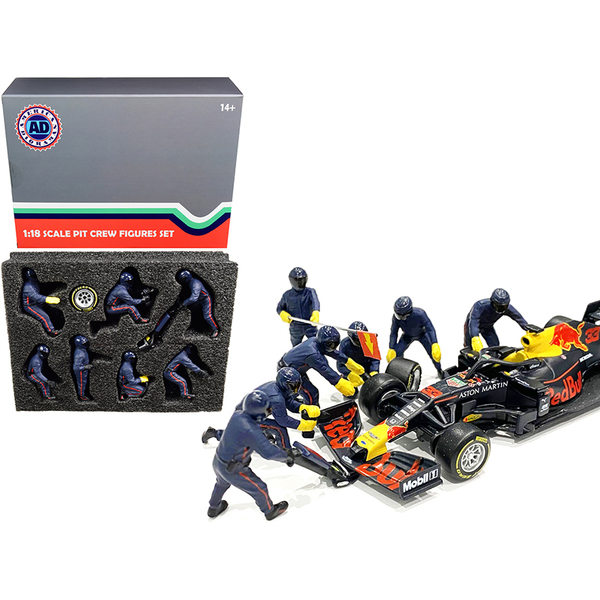 American Diorama 1/18 Scale F1 Pit Crew - Team Blue