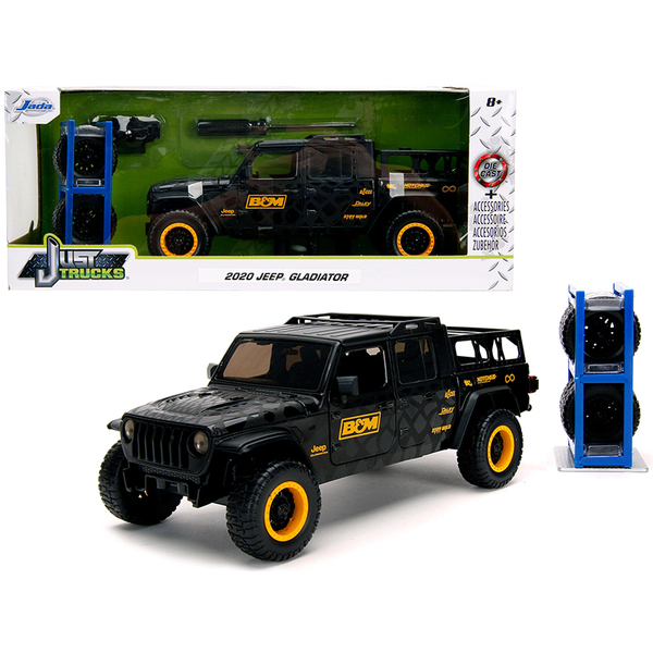 Jada 2020 Jeep Gladiator Black Pickup Truck 1/24
