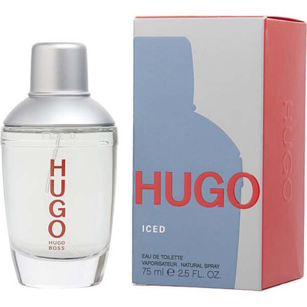 Hugo Iced 2.5 oz EDT Spray for Men - Refreshing Citrus & Mint Fragrance