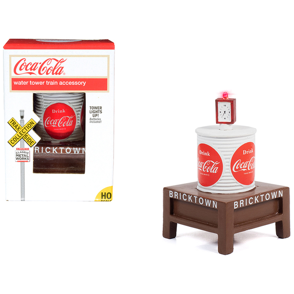 Classic Metal Works Coca-Cola Water Tower with Light HO Scale