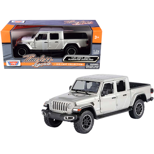 Motormax 2021 Jeep Gladiator Overland - Silver 1/24 Diecast