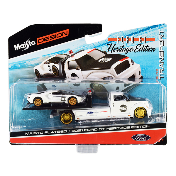 Maisto Elite Transport Ford GT Heritage & Truck 1/64