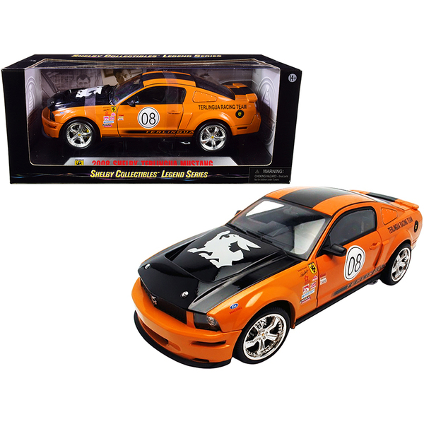 Shelby Collectibles 2008 Shelby Mustang Terlingua #08 Orange/Black 1:18