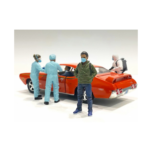 American Diorama Hazmat Crew Figurine V - 4-Inch