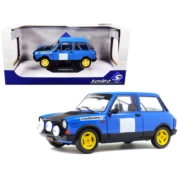 Solido 1:18 1980 Autobianchi A112 Abarth Rally Car - Blue