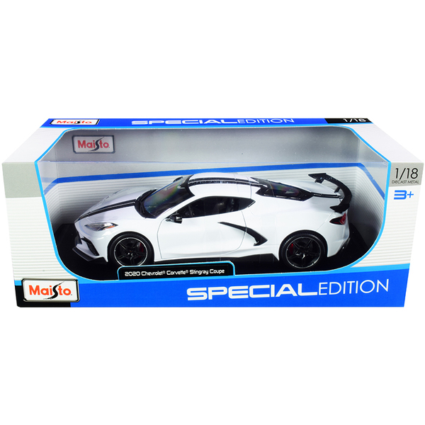 Maisto 2020 Chevrolet Corvette C8 Coupe 1:18 White/Black