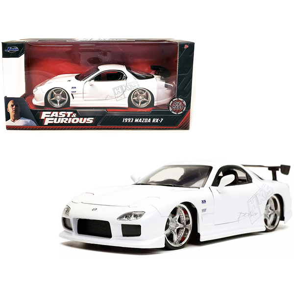 Jada 1993 Mazda RX-7 HKS White 1/24 Fast & Furious