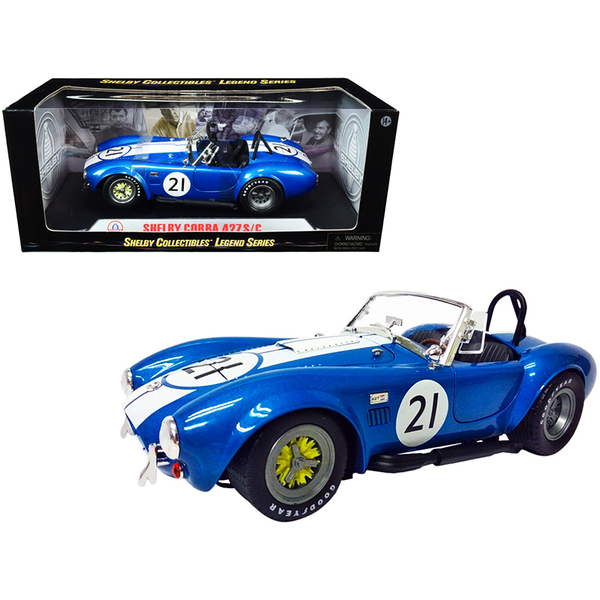 Shelby Cobra 427 S/C #21 Blue/White 1/18 Shelby Collectibles