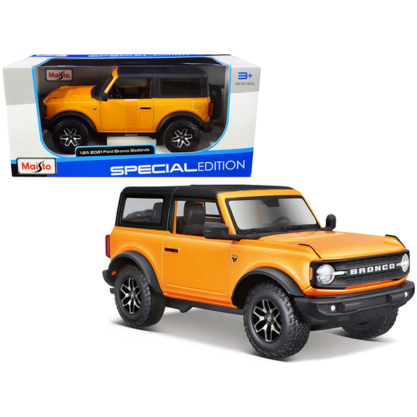 Maisto 2021 Ford Bronco Badlands 1/24 Diecast (Orange)