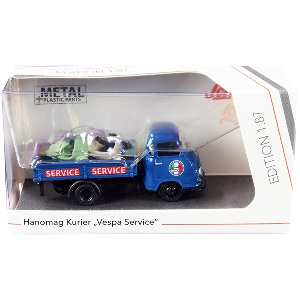 Schuco Hanomag Kurier Transporter "Vespa Service" Blue