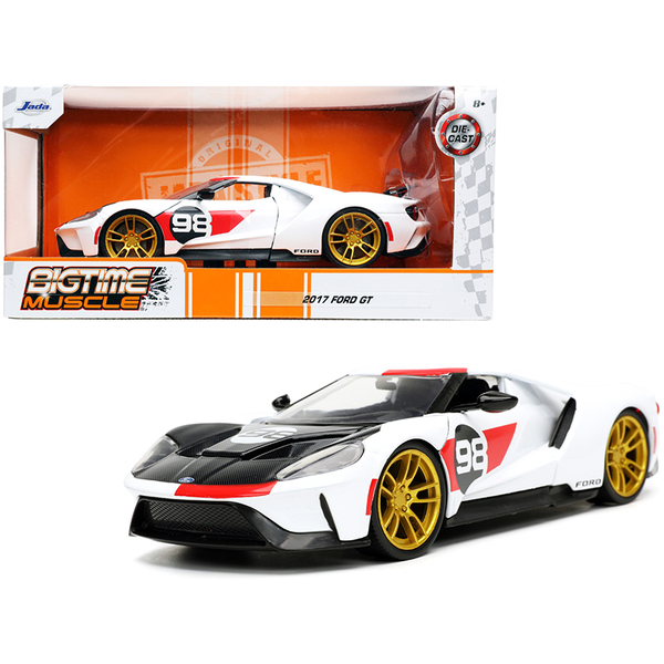 Jada 2021 Ford GT Heritage Edition 1/24 Diecast White