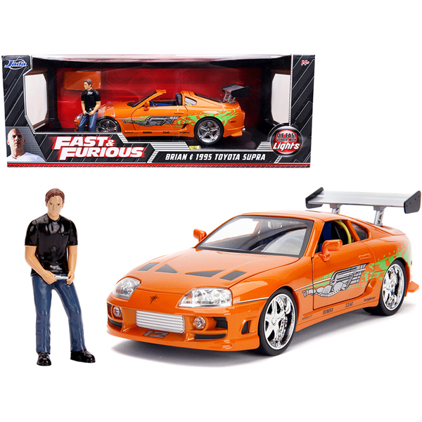 Jada 1995 Toyota Supra Orange Metallic "Fast & Furious"