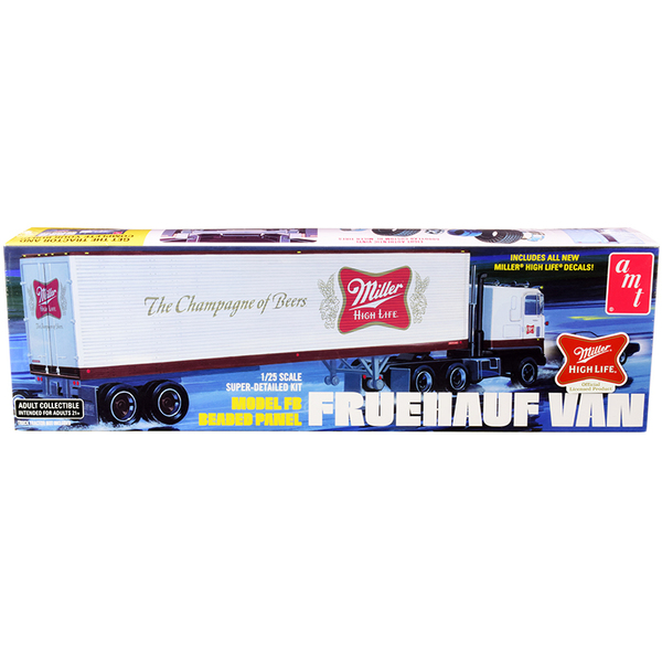 AMT Fruehauf FB Panel Van Trailer "Miller" 1/25 Scale Model Kit