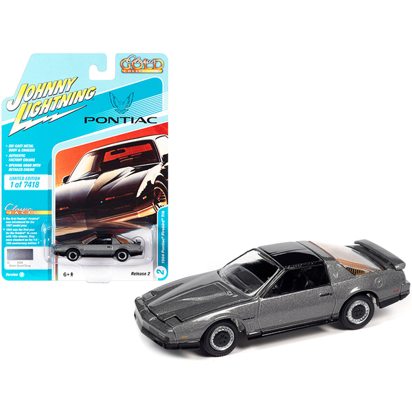 Johnny Lightning 1984 Pontiac Firebird Trans Am T/A Silver/Gray 1/64