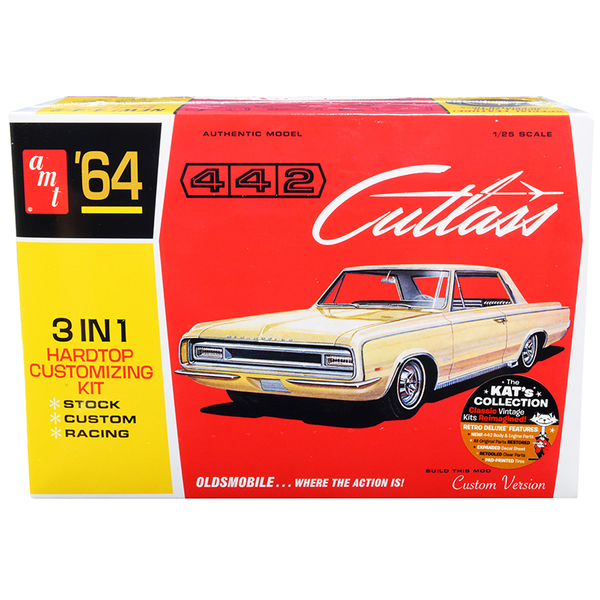 AMT 1964 Oldsmobile Cutlass 442 Model Kit - 1/25 Scale