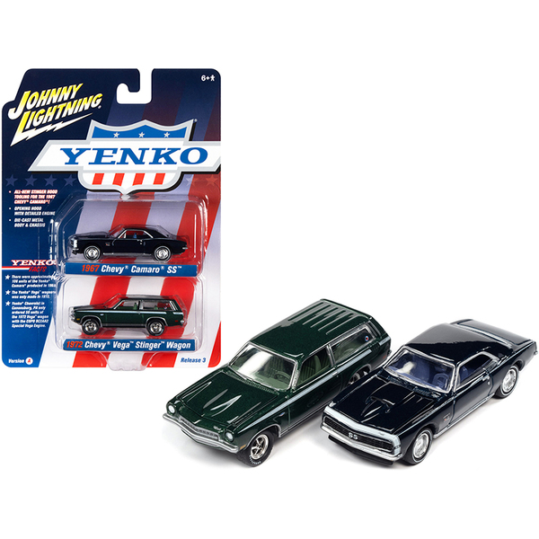 Johnny Lightning 1967 Camaro SS & 1972 Vega Stinger Wagon Set