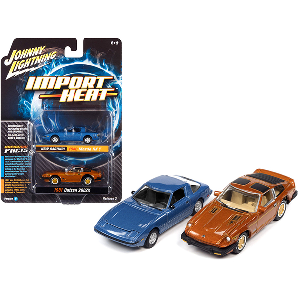 Johnny Lightning Import Heat: Mazda RX-7 & Datsun 280ZX 2-Car Set