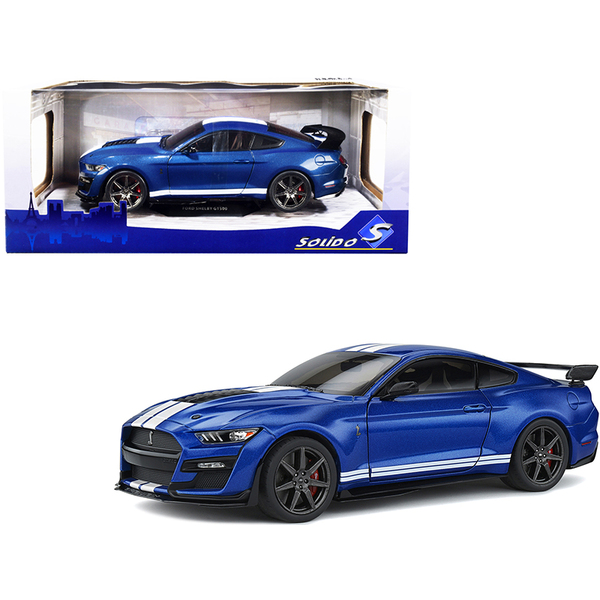 Solido 2020 Ford Mustang Shelby GT500 1:18 Diecast - Ford Performance Blue