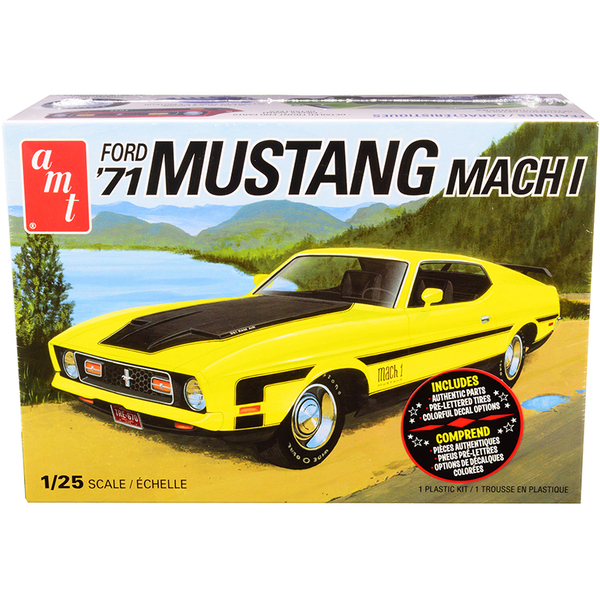 AMT 1971 Ford Mustang Mach I 1/25 Scale Model Kit