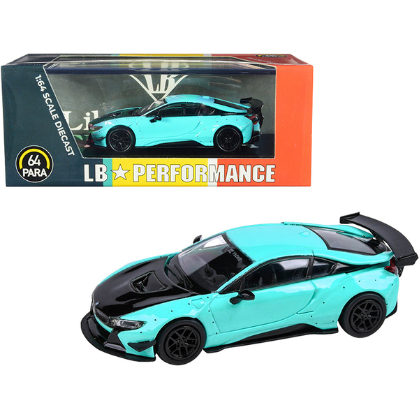 Paragon BMW i8 Liberty Walk Peppermint Green 1/64 Scale