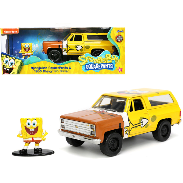 Jada 1980 Chevy K5 Blazer with SpongeBob - 1/32