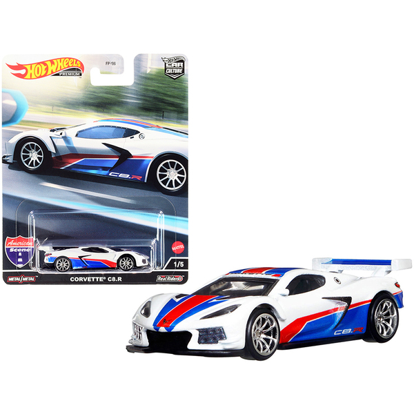 Hot Wheels Corvette C8.R Pearl White Car Culture Series