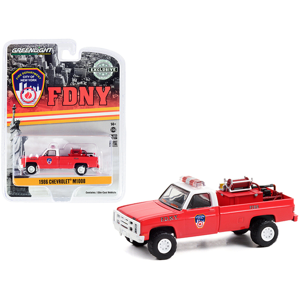 Greenlight 1986 Chevy M1008 FDNY Fire Truck 1/64 Scale