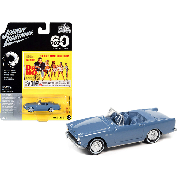 Johnny Lightning 1962 Sunbeam Alpine James Bond 1/64 Diecast